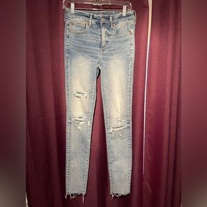 American Eagle, size 6 L, THE LU(X)E JEANS hi-rise jegging